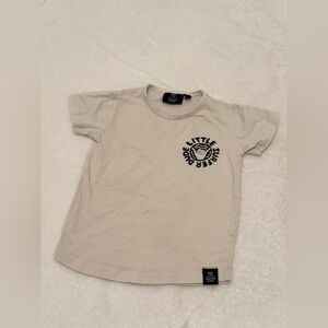 Little Surfer Dude Kids Tee - Cream
